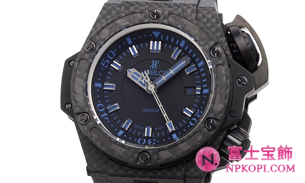 ウブロオーシャノグラフィック ４０００オールブラックブルー 世界５００本限定 731.QX.1190.GR.ABB12